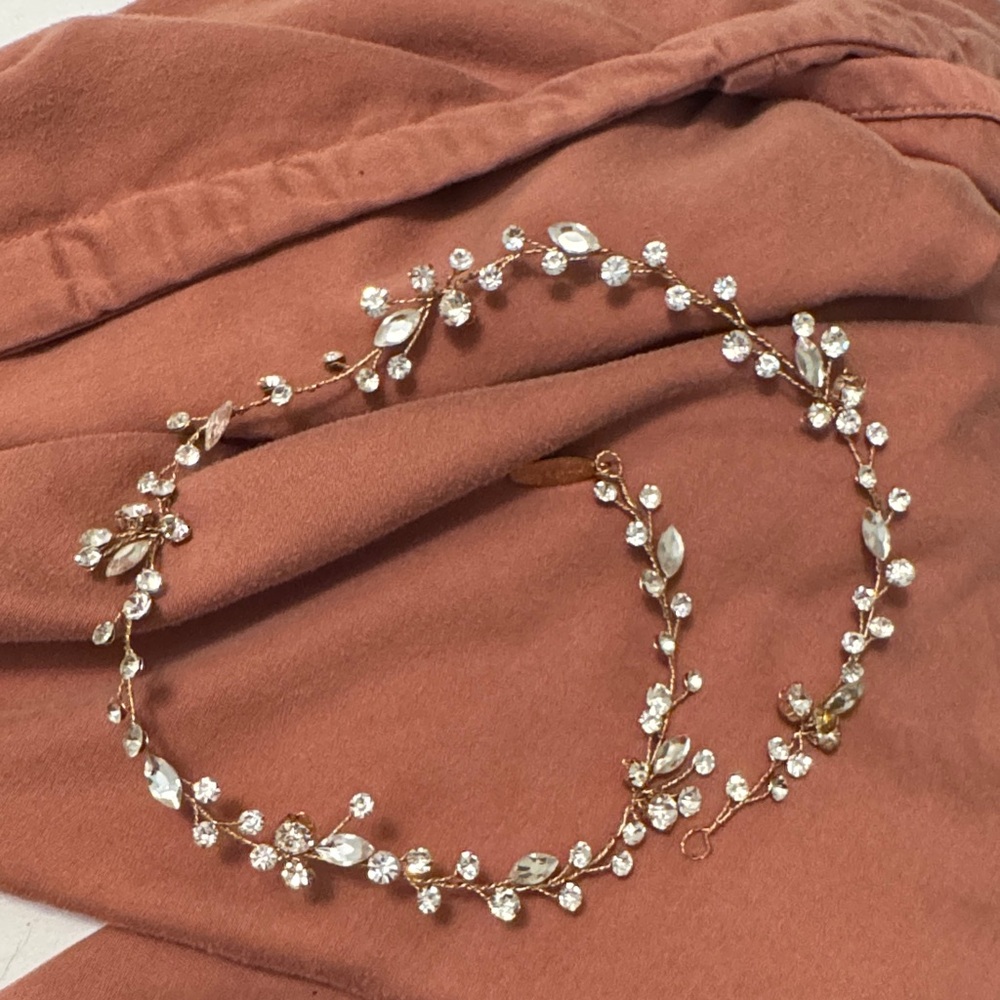 Gold Crystal Vine Headband - Women Accessories